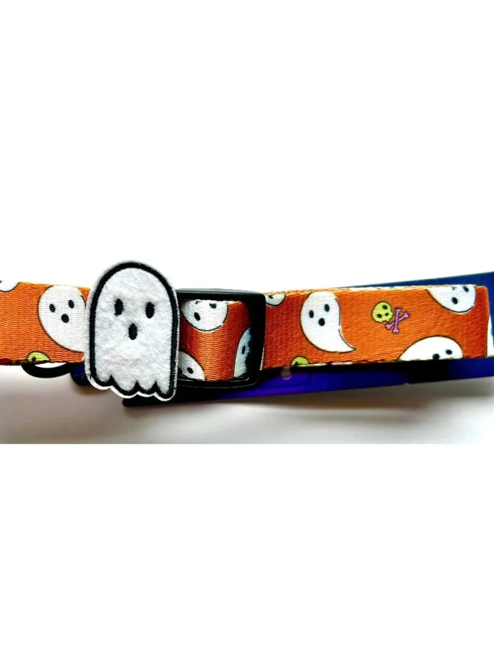 Bootique Halloween Spooky Cute Ghosts and Skulls Dog Collar M/L/XL